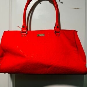 Red Kate Spade Large Handbag